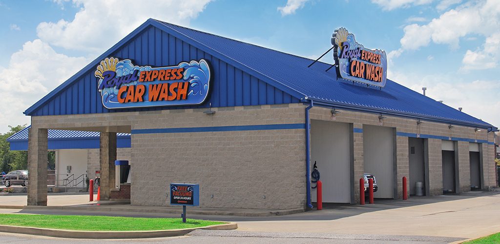 Royal Express Car Wash building entrance